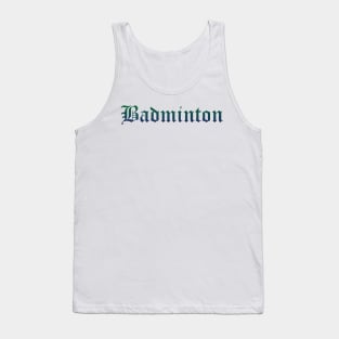 Badminton Gradient Text Tank Top